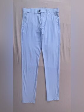 Men's Light Blue Tailored Stretch Chinos